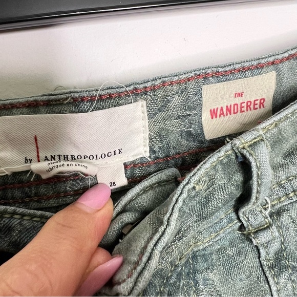 Anthropologie Womens Pants The Wanderer Green Floral Cargo Utility C14 - Picture 8 of 9